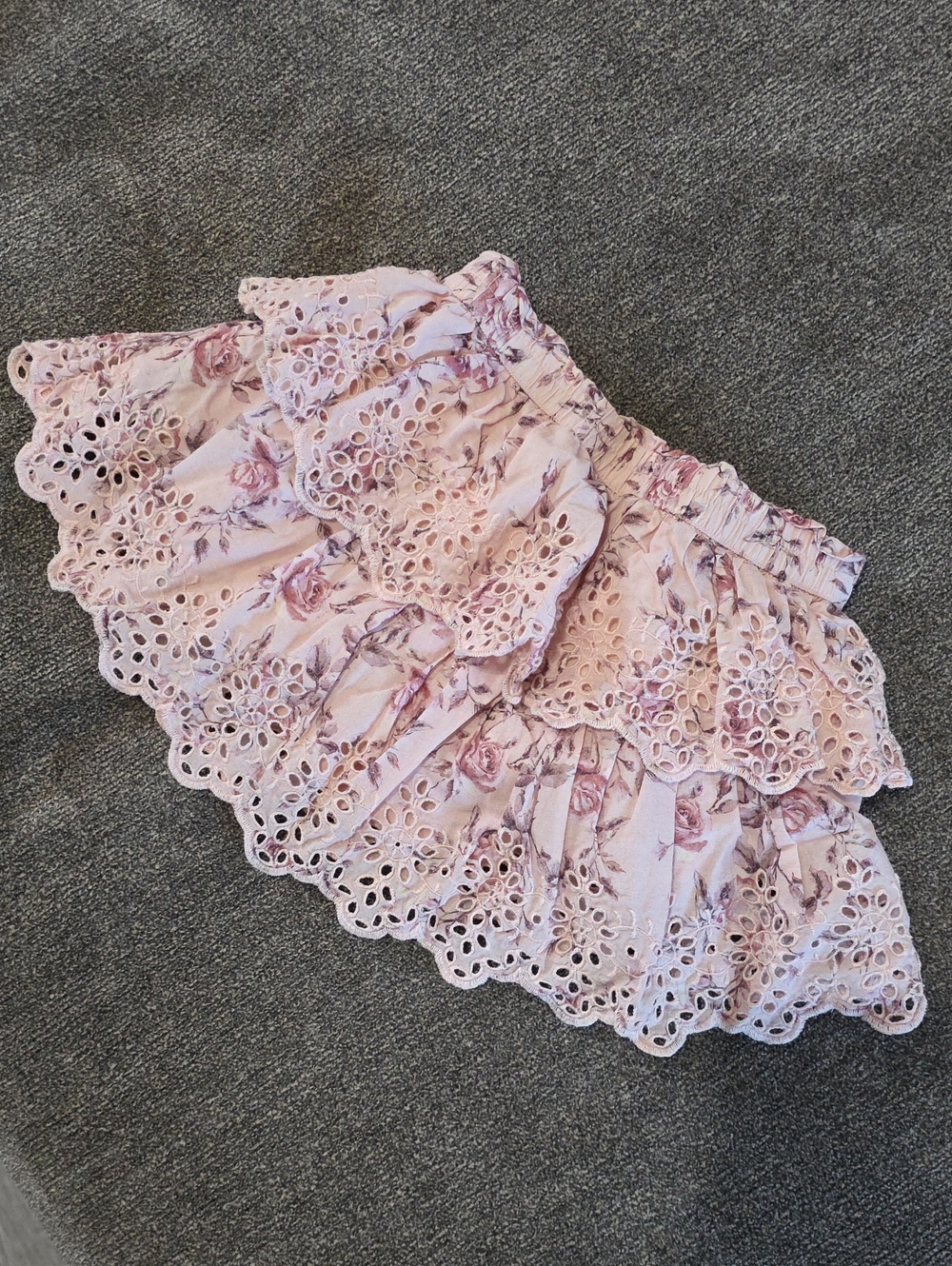 GAP x Love Shack Fancy girls floral mini skirt